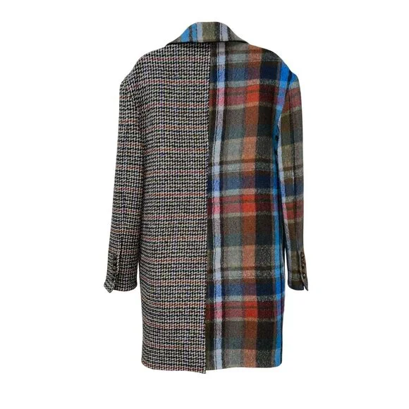 New VERONICA BEARD India Patchwork Dickey Coat Size 4
